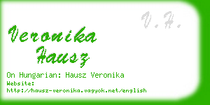 veronika hausz business card